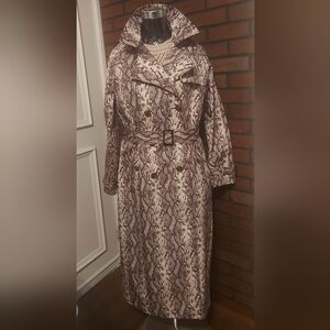 Rebecca Minkoff Snakeskin Print Trench Coat – New With Tags